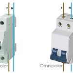 Interruptor automático termico omnipolar.